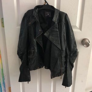 Faux Leather Jacket